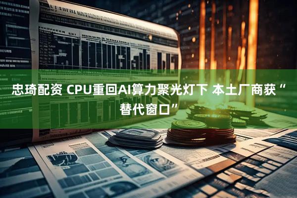 忠琦配资 CPU重回AI算力聚光灯下 本土厂商获“替代窗口”