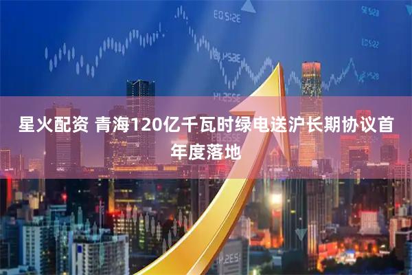 星火配资 青海120亿千瓦时绿电送沪长期协议首年度落地